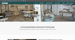 Desktop Screenshot of portcitymakerspace.com